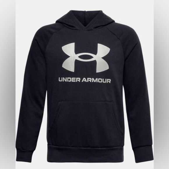 Under Armour UA Rival Fleece Big Logo Hoodie Kids Boys Size XL - Picture 1 of 6